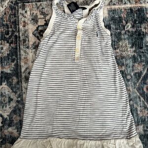 Ralph Lauren Nautica Blue and White Striped Kids Dress